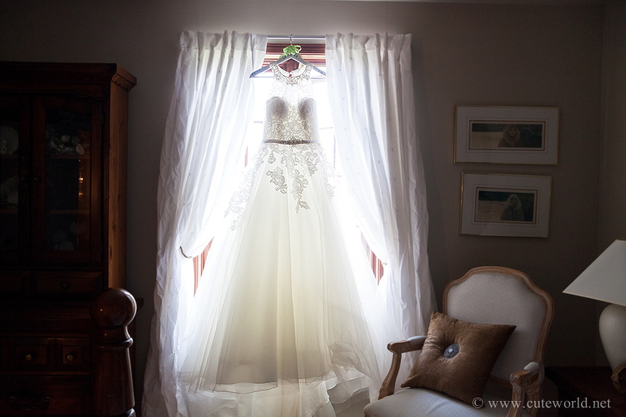 photographie mariage détail robe de la mariéee