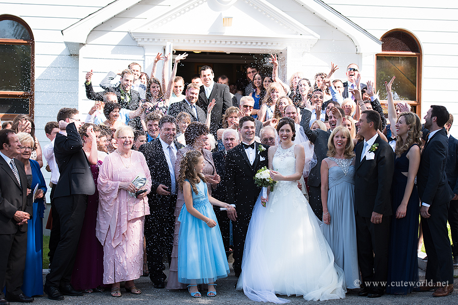 photographe mariage église invités